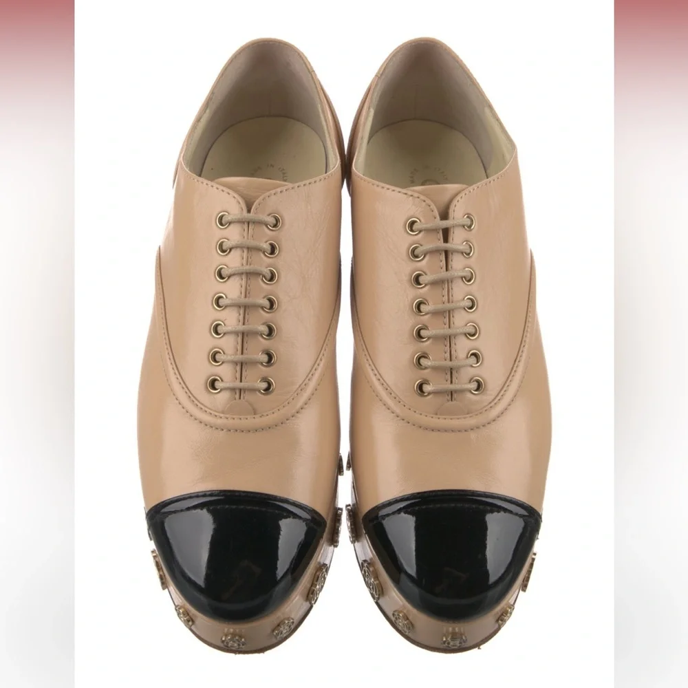 Rare Chanel Cc logo interlocking wedge sneakers - Picture 5 of 5